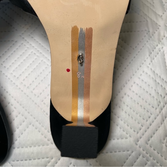 Sam Edelman Kittie Heeled Slide Sandals Size 8.5 In Black - Picture 2 of 10